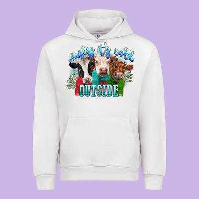 Heifers Its Cold Outside Urban Hoodie Designed By Cowgirlartshop