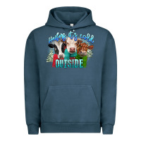Pigment Midnight Navy heifers its cold outside Urban Hoodie - CowGirlArtShop