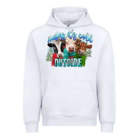 White heifers its cold outside Urban Hoodie - CowGirlArtShop