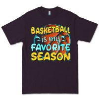 Plum basketball is my favorite season Premium Tee - texasbilliewilder