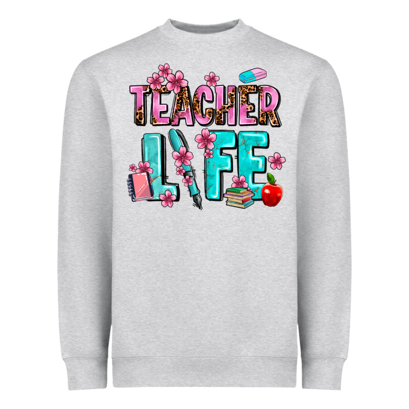 Teacher Life Heavyweight Sweatshirt by AdoDesignShop | Teevron