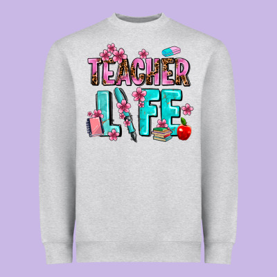 Teacher Life Heavyweight Sweatshirt Designed By Adodesignshop
