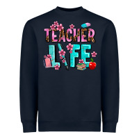 Navy teacher life Heavyweight Sweatshirt - AdoDesignShop