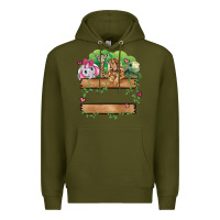 Army Green zoo crew Premium Hoodie - JahusDesignShop
