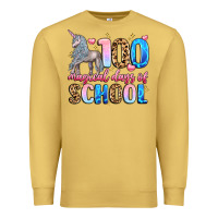 Antique Gold 100 magical days of school Premium Sweatshirt - LillyAllenDesigns