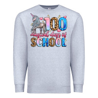 Heather Grey 100 magical days of school Premium Sweatshirt - LillyAllenDesigns