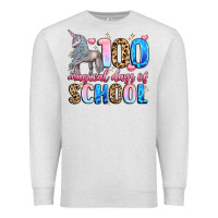 Oatmeal Heather 100 magical days of school Premium Sweatshirt - LillyAllenDesigns