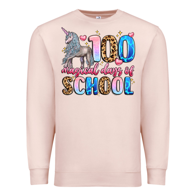 100 Magical Days Of School Premium Sweatshirt by LillyAllenDesigns | Teevron