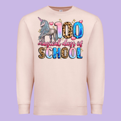 100 Magical Days Of School Premium Sweatshirt Designed By Lillyallendesigns