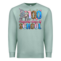 Seafoam 100 magical days of school Premium Sweatshirt - LillyAllenDesigns