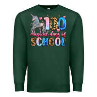 Sports Green 100 magical days of school Premium Sweatshirt - LillyAllenDesigns