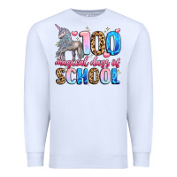 White 100 magical days of school Premium Sweatshirt - LillyAllenDesigns