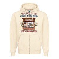 Sandshell the way to my heart is through the bookstore Zipper Hoodie - MaliasSmallBusiness