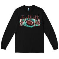 Black football mom Long Sleeve Tee - BarkalooDesign