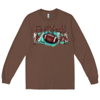 Chestnut football mom Long Sleeve Tee - BarkalooDesign