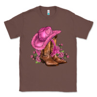 Chestnut valentines day boots cowgirl hat and roses Classic Tee - AdoDesignShop