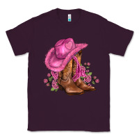 Plum valentines day boots cowgirl hat and roses Classic Tee - AdoDesignShop