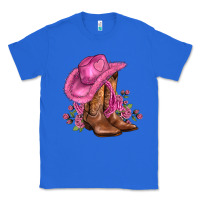True Royal valentines day boots cowgirl hat and roses Classic Tee - AdoDesignShop
