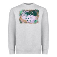 Heather Grey Western Green Cowhide Frame Heavyweight Sweatshirt - Bettercallsaul