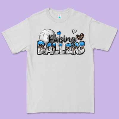 Raising Ballers Volleyball Premium Tee Designed By Zillion Design Studio