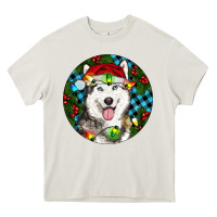 Cream Christmas Husky Heavy Core Tee - RanaPortraitStore