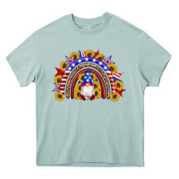 Arona american flag gnomes sunflowers rainbow Heavy Core Tee - Artiststas