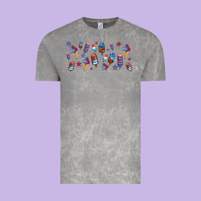 Usa Ice Cream And Popsicles Vintage Tee Designed By Adodesignshop