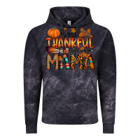 Cloud Black one thankful mama Vintage Hoodie - RacoonDesign