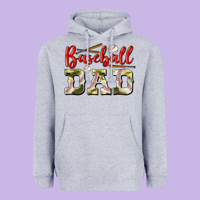 Baseball Dad Heavyweight Hoodie Designed By Bundleandbundleshop