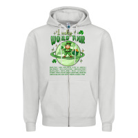 Dove Grey lucky world tour st. patricks day Zipper Hoodie - MaliasSmallBusiness