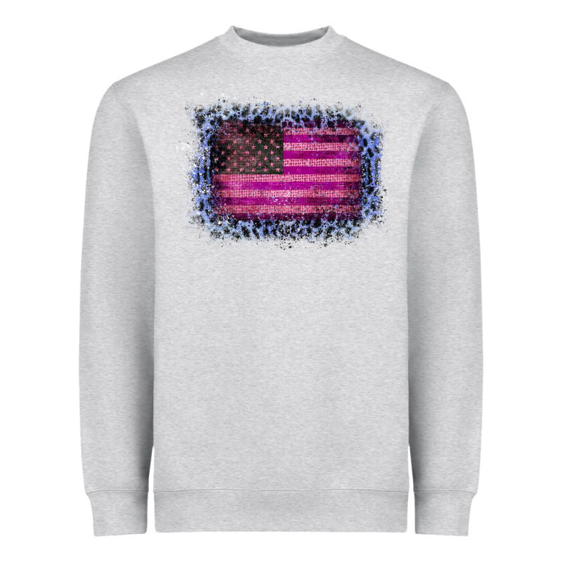 Old Leopard American Flag Heavyweight Sweatshirt by Bettercallsaul | Teevron