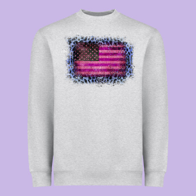 Old Leopard American Flag Heavyweight Sweatshirt Designed By Bettercallsaul