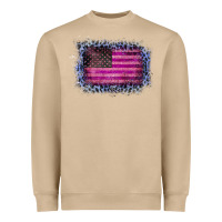 Mushroom Old Leopard American Flag Heavyweight Sweatshirt - Bettercallsaul