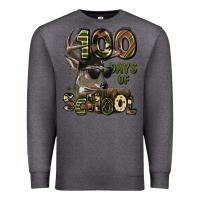 Charcoal Heather 100 days of school hunting deer Premium Sweatshirt - LillyAllenDesigns