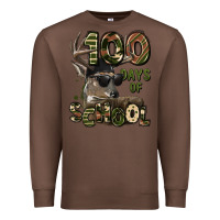 Chestnut 100 days of school hunting deer Premium Sweatshirt - LillyAllenDesigns