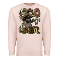 Pale Pink 100 days of school hunting deer Premium Sweatshirt - LillyAllenDesigns