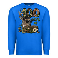 True Royal 100 days of school hunting deer Premium Sweatshirt - LillyAllenDesigns