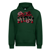 Forest Green cheer mom  maroon Urban Hoodie - CowGirlArtShop