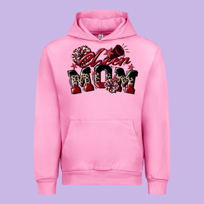 Cheer Mom  Maroon Urban Hoodie Designed By Cowgirlartshop