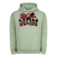 Pigment Oil Green cheer mom  maroon Urban Hoodie - CowGirlArtShop
