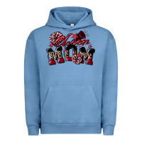 Pigment Pebble Blue cheer mom  maroon Urban Hoodie - CowGirlArtShop