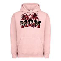 Pigment Salmon cheer mom  maroon Urban Hoodie - CowGirlArtShop