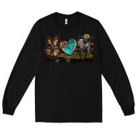 Black Peace Love Suffolk Sheep Long Sleeve Tee - LillyAllenDesigns