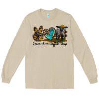 Mushroom Peace Love Suffolk Sheep Long Sleeve Tee - LillyAllenDesigns