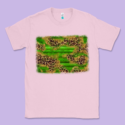 Western Leopard Distressed Background Classic Tee Designed By Adodesignshop