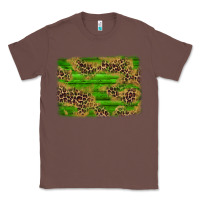 Chestnut western leopard distressed background Classic Tee - AdoDesignShop