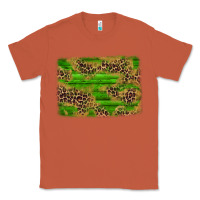 Copper western leopard distressed background Classic Tee - AdoDesignShop
