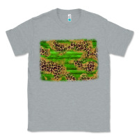 Heather Grey western leopard distressed background Classic Tee - AdoDesignShop