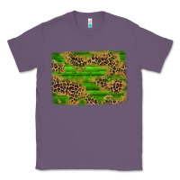 Lavender western leopard distressed background Classic Tee - AdoDesignShop
