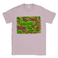 Lilac western leopard distressed background Classic Tee - AdoDesignShop